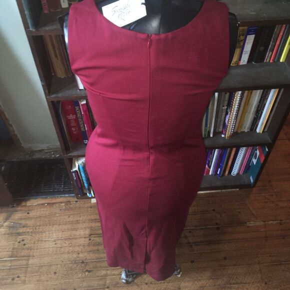 Simply Retro classic red boatneck knit m dress - Picture 2 of 3